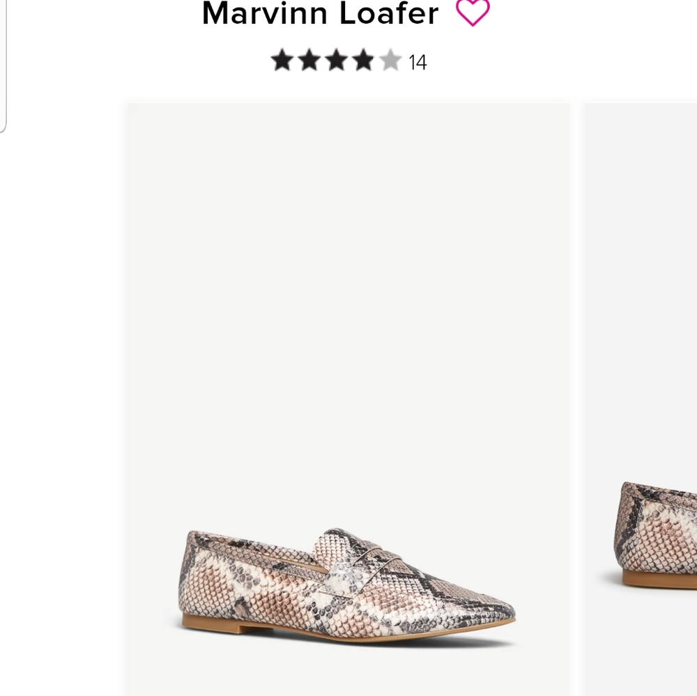 NIB Snake Print Loafers